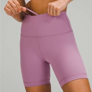 EUC Lululemon Wunder Train Shorts Jubilee pink size 6 4” inseam